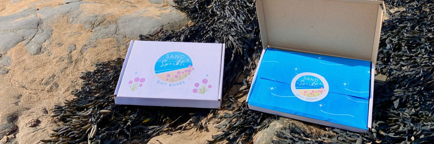 Letterbox Gift Sets - Devon and Cornish - pictured on the beach